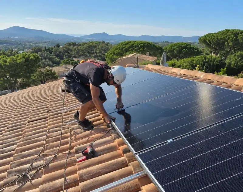 Installateur panneaux solaires Estézargues — pose photovoltaïque sur toiture