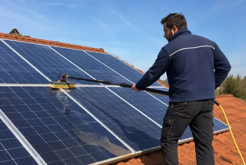 Nettoyage et entretien de panneaux solaires à Estézargues