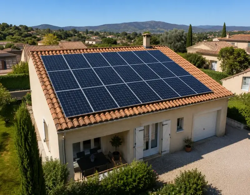 Prime à l'autoconsommation panneaux solaires Estézargues — aide financière de l'État